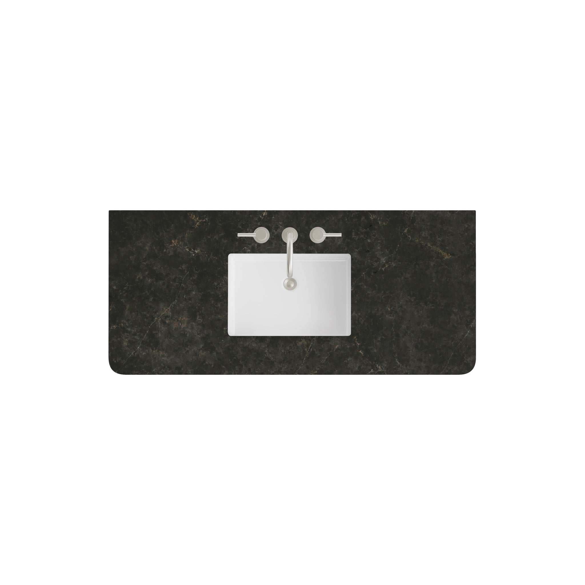 James Martin 48" Single Vanity Top with Phantome (Radius Cut, Widespread) countertop