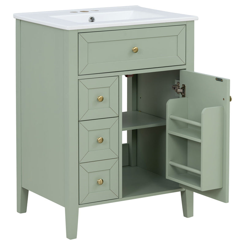 Bathroom Vanity With Sink, Soft Closing Cabinet by HouseOfZazla