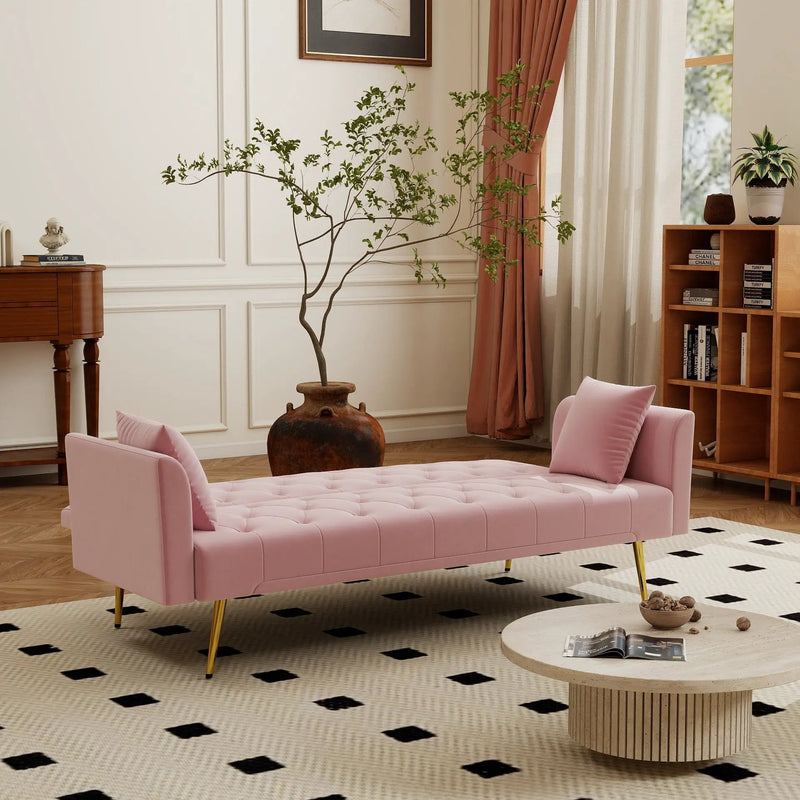 Modern Convertible 72 Inch Foldable Sleeper Sofa by HouseOfZazla