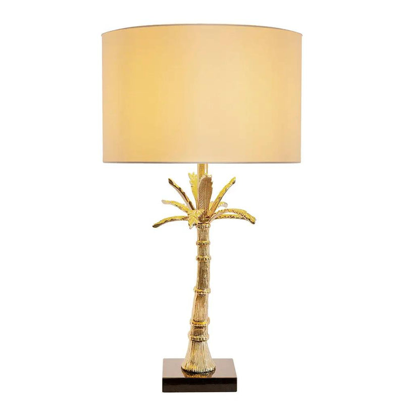 D16x31' Leaf Lamp with Marble Base Gold by HouseOfZazla