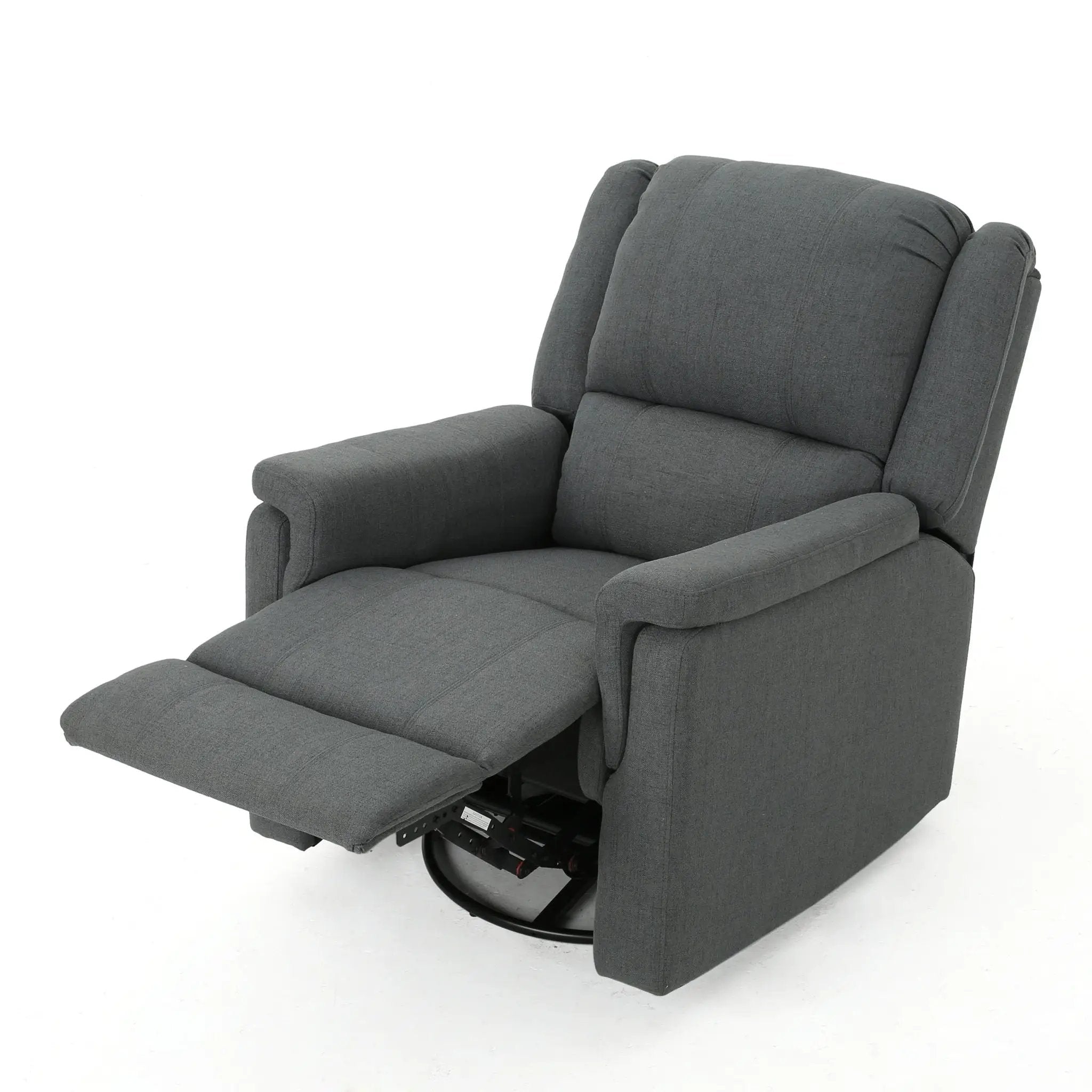 Glider Recliner With Swivel, Manual Reclining Chair by HouseOfZazla