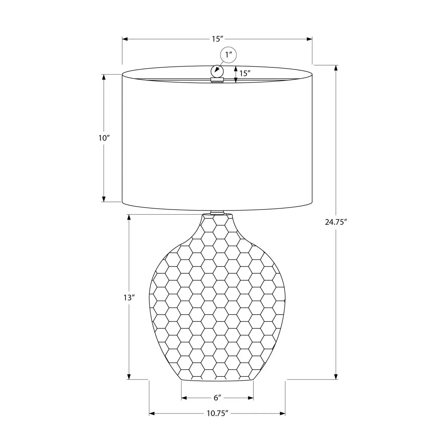 Lighting, Table Lamp, Resin, Contemporary - Brown by Unique Piece Furniture