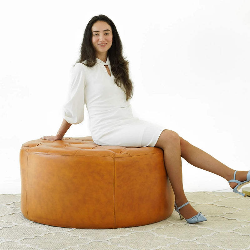 Seletar - Ottoman - Light Tan by HouseOfZazla