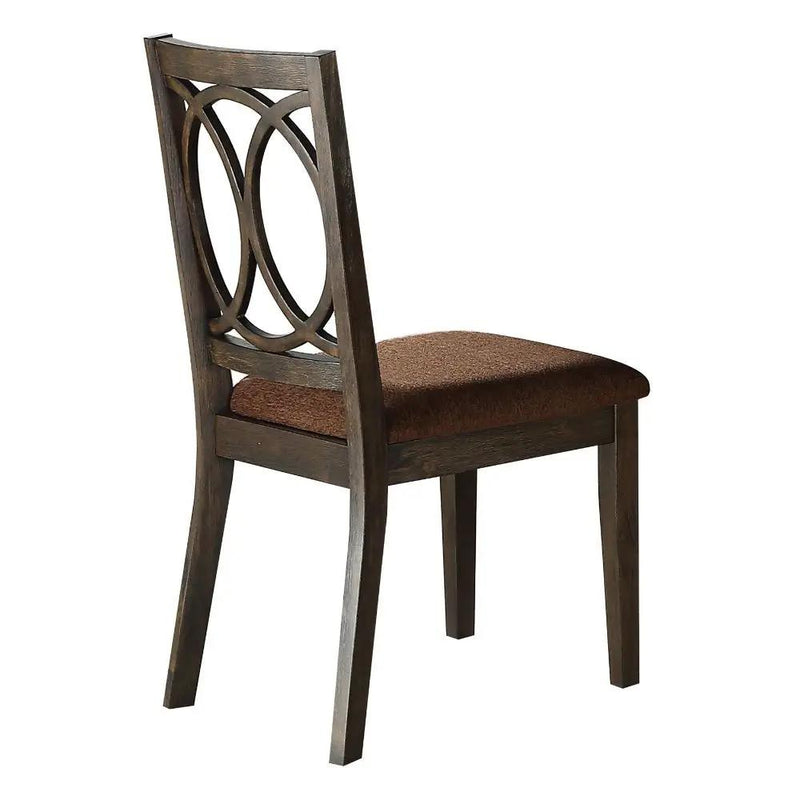 Jameson - Side Chair (Set of 2) - Brown Fabric & Espresso by Unique Piece Furniture