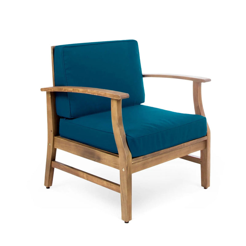 Perla Contemporary Club Chair with Water Resistant Cushion by HouseOfZazla