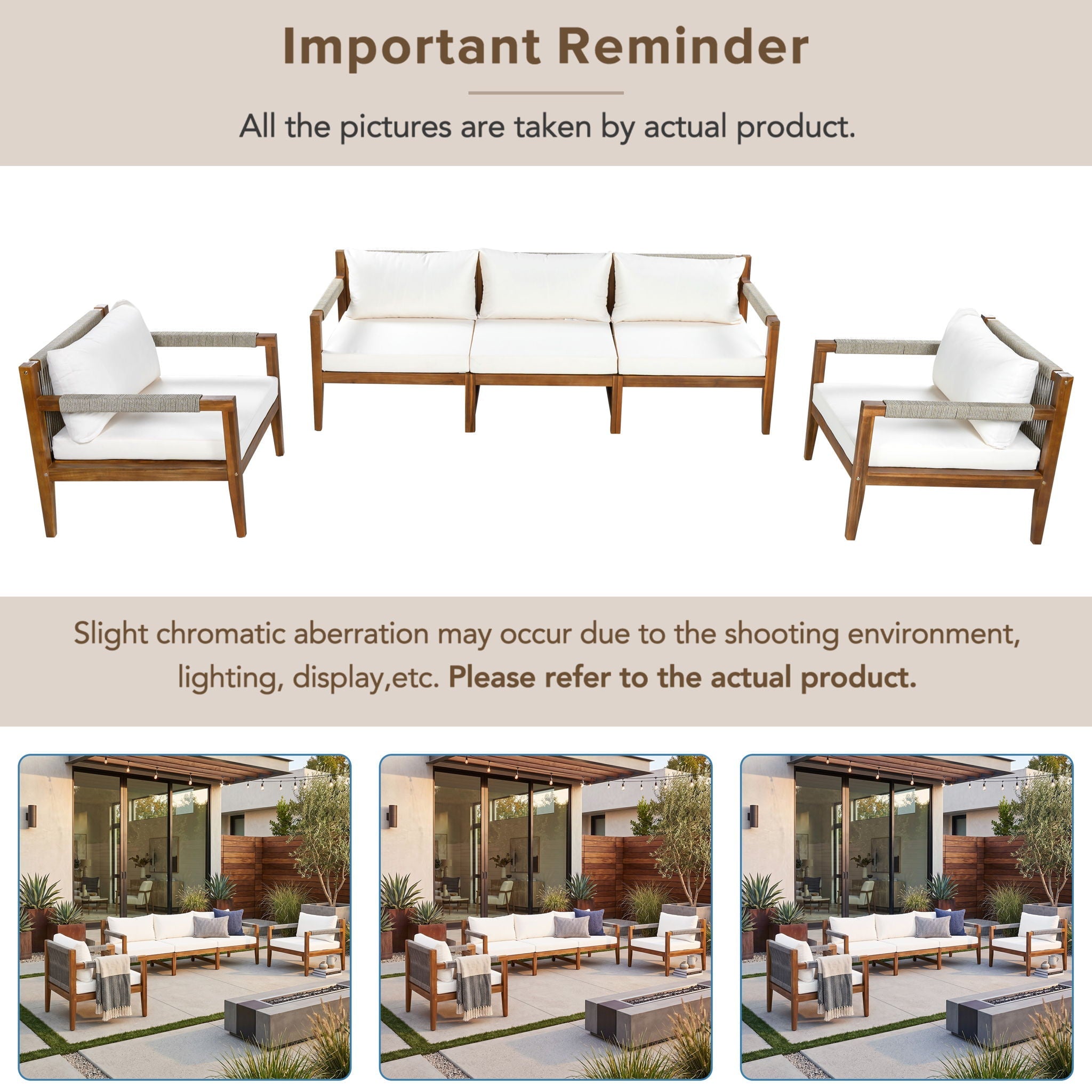 3 Piece Outdoor Sectional Sofa Set by HouseOfZazla