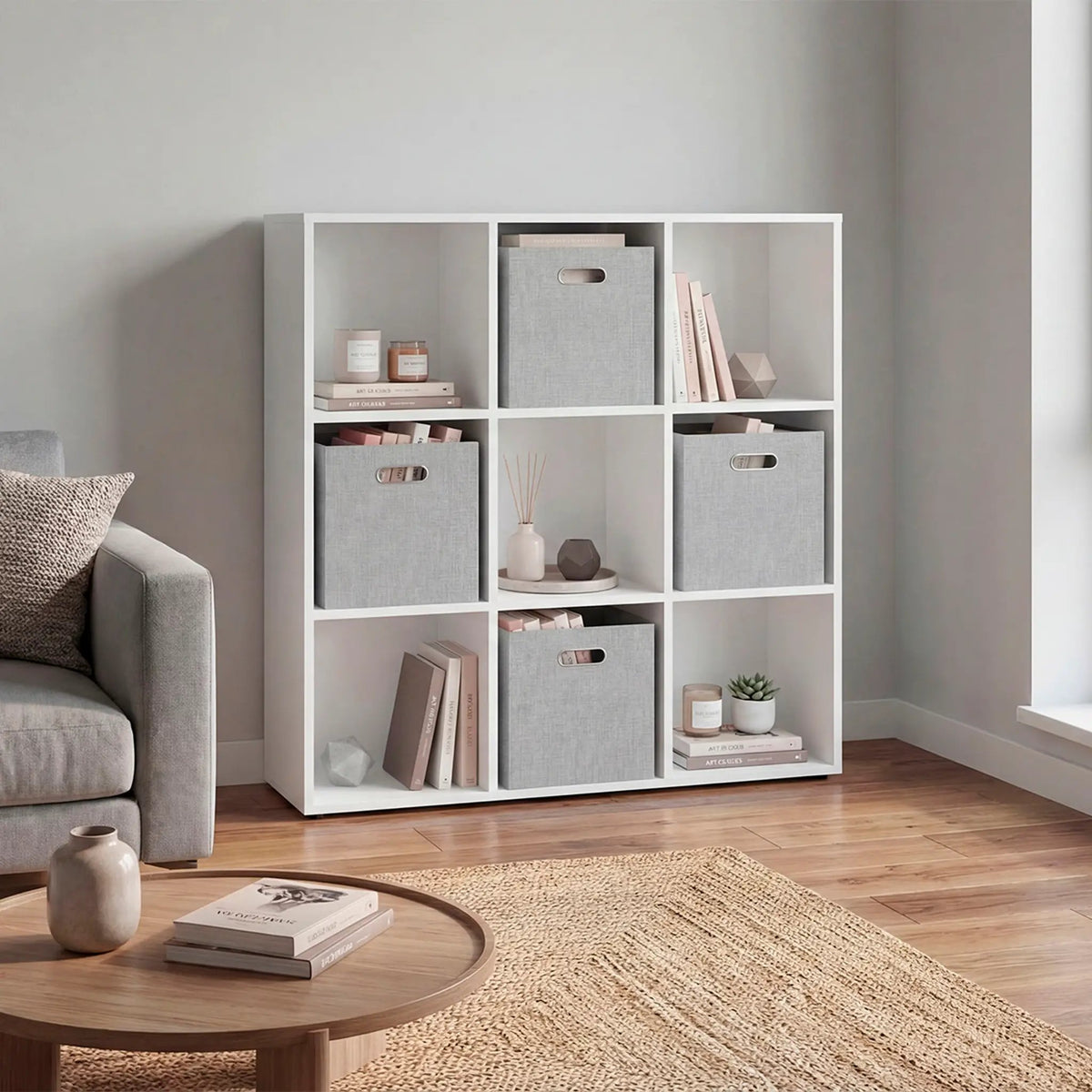 Lena 9-Cube Storage Organizer Bookcase by HouseOfZazla