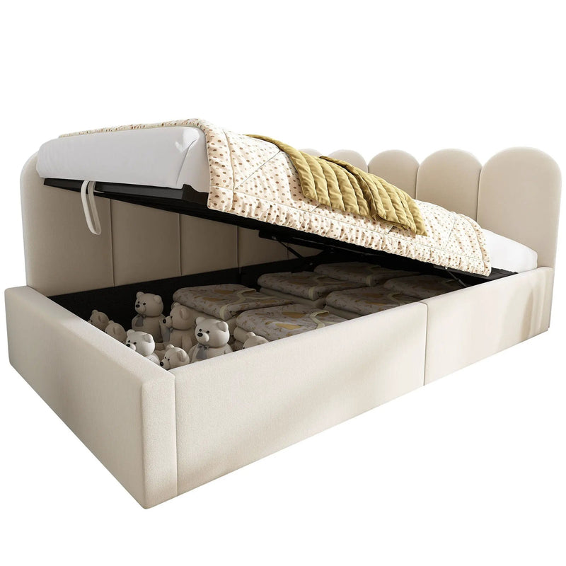 Upholstered Daybed With Metal Slatted Base by HouseOfZazla