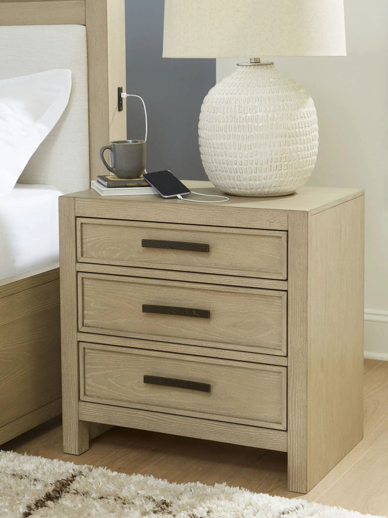 Calmoro - Three Drawer Night Stand - Gray by Unique Piece Furniture