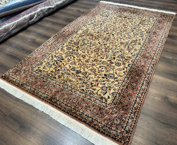 Indo Persian Rug 5x8, Light Tan/Camel, Allover Design, photo 2 of 14