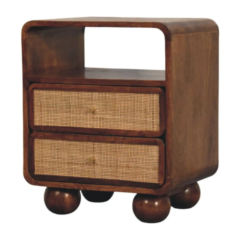 Larissa - 2 Drawer Nightstand - Brown by HouseOfZazla
