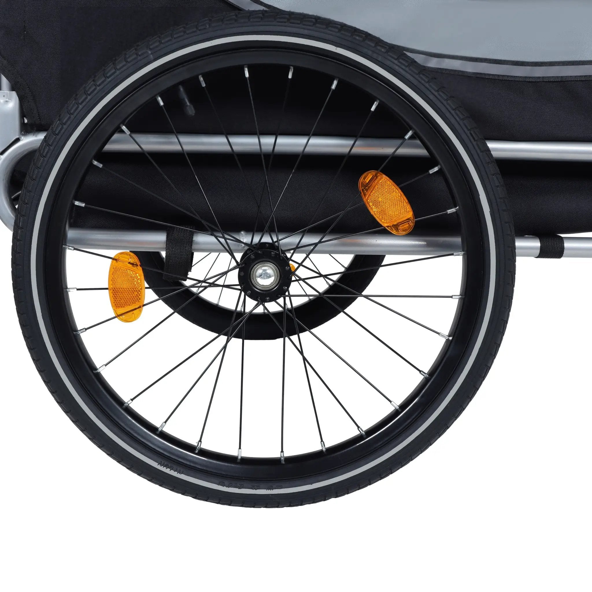 Large Folding Bike Trailer for Dogs – 66LB Capacity All-Terrain Pet Carrier by HouseOfZazla