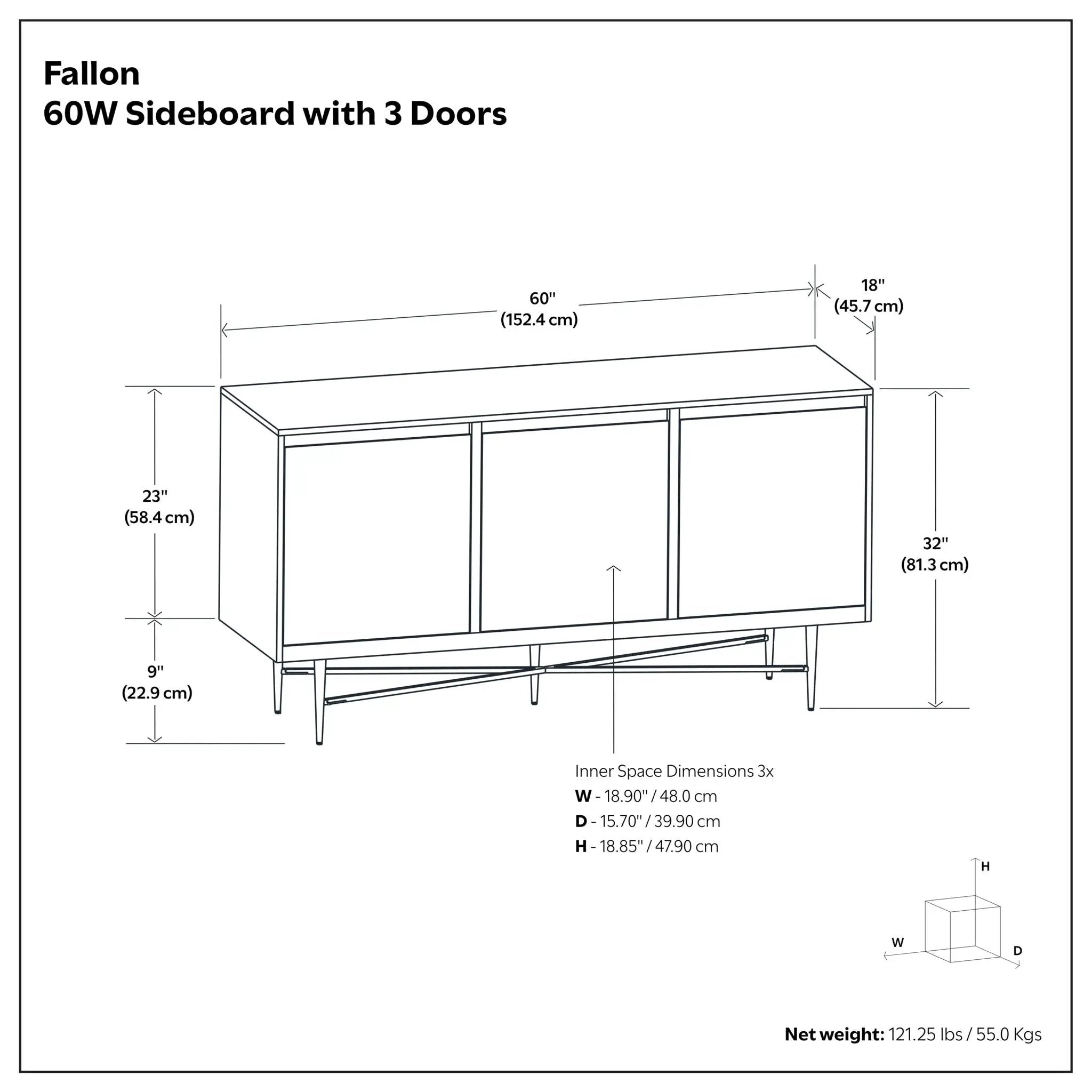 Fallon - Sideboard Buffet - Natural by HouseOfZazla