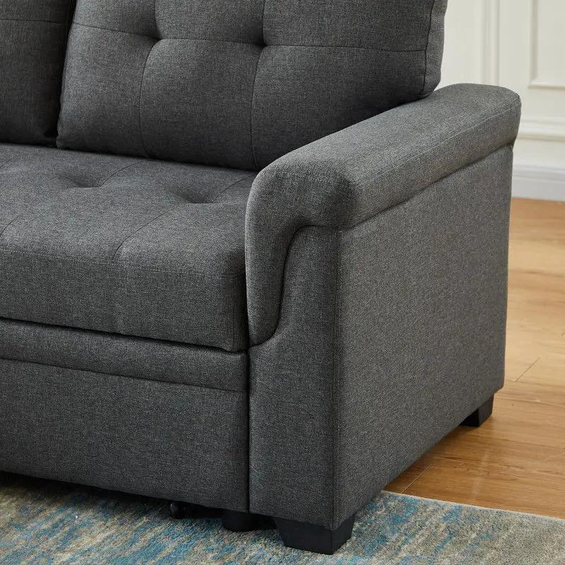 Sierra - Reversible Sleeper Sectional Sofa With Storage Chaise by Unique Piece Furniture