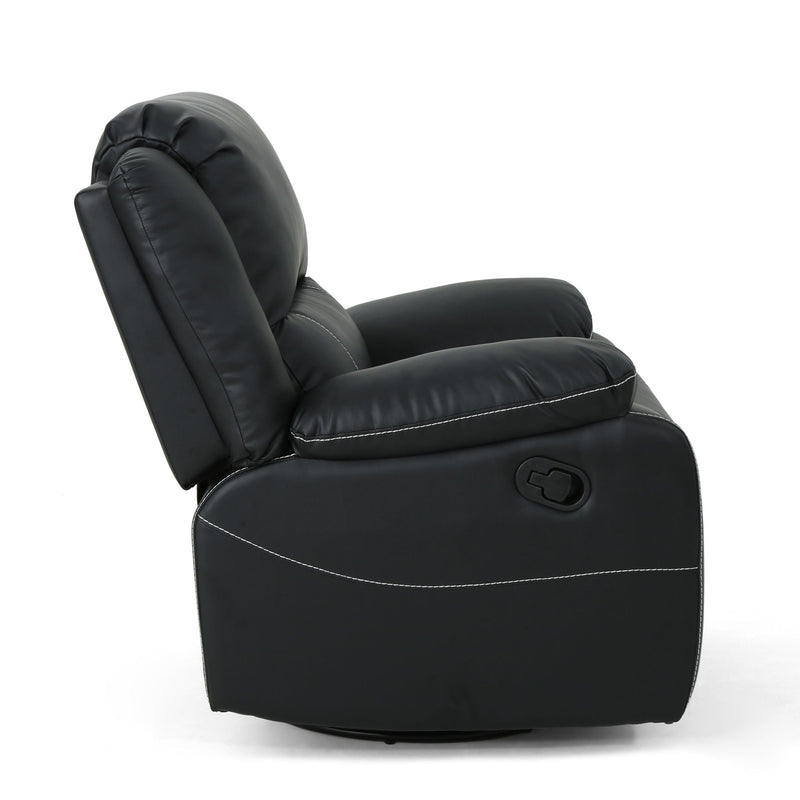Stylish Wide Manual Swivel Standard Recliner by HouseOfZazla