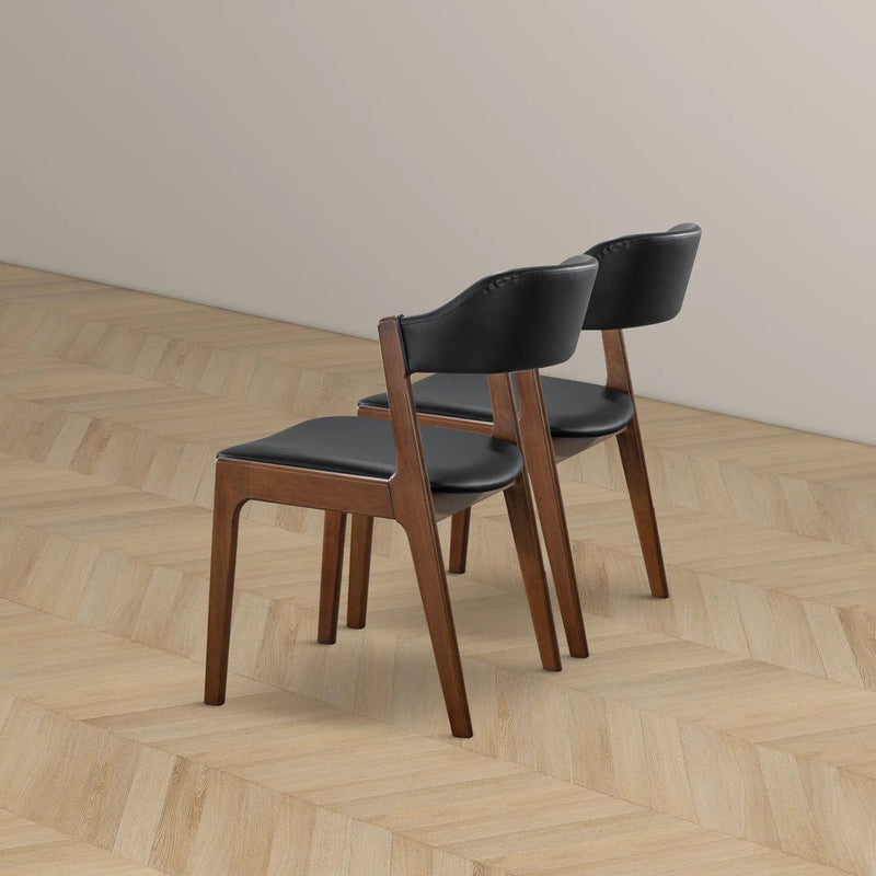 Enzo - Dining Chair (Set of 2) - Black / Brown by Unique Piece Furniture