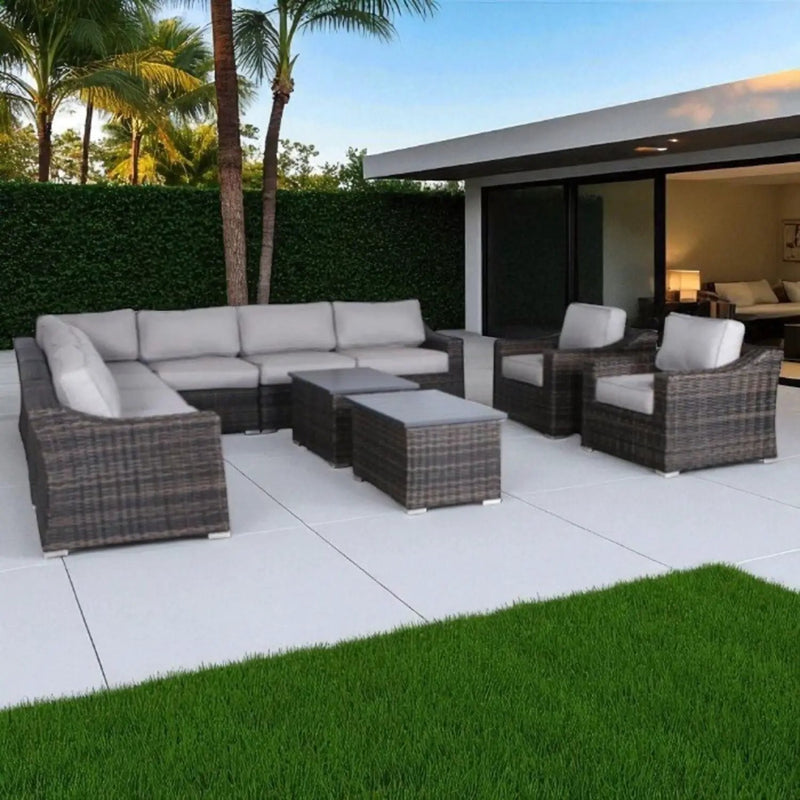 Stylish Sofa Seating Group With Cushions Perfect For Outdoor Gatherings by HouseOfZazla