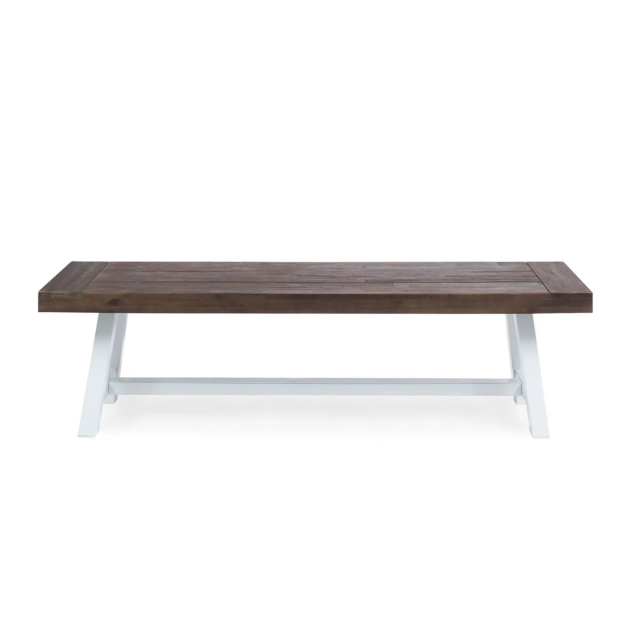 Tranquilizer Outdoor Acacia Wood Bench With Slat Panel Design by HouseOfZazla
