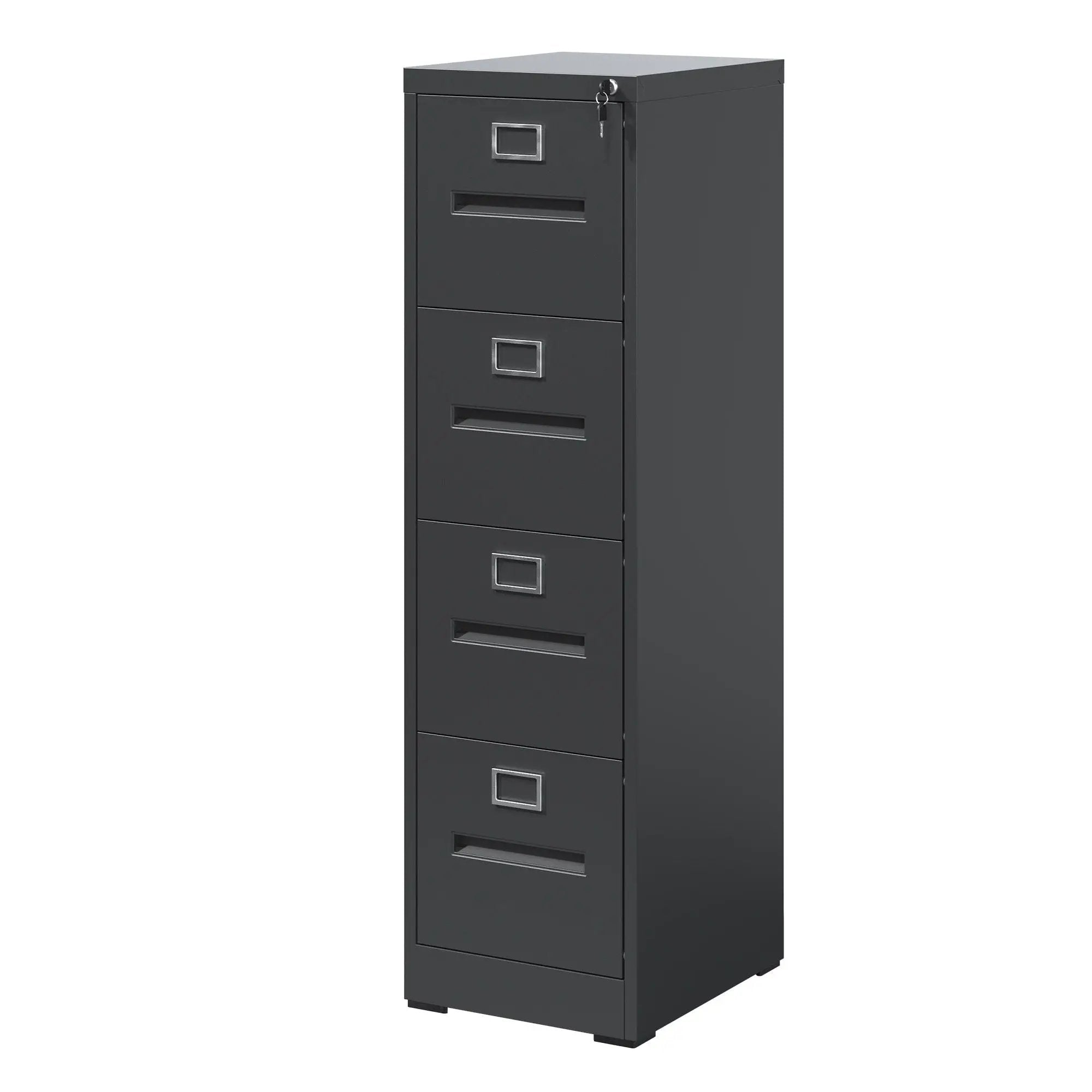 Premium Drawer File Cabinet With Lock, Metal Vertical Design, A4 Legal / Letter Size by Unique Piece Furniture