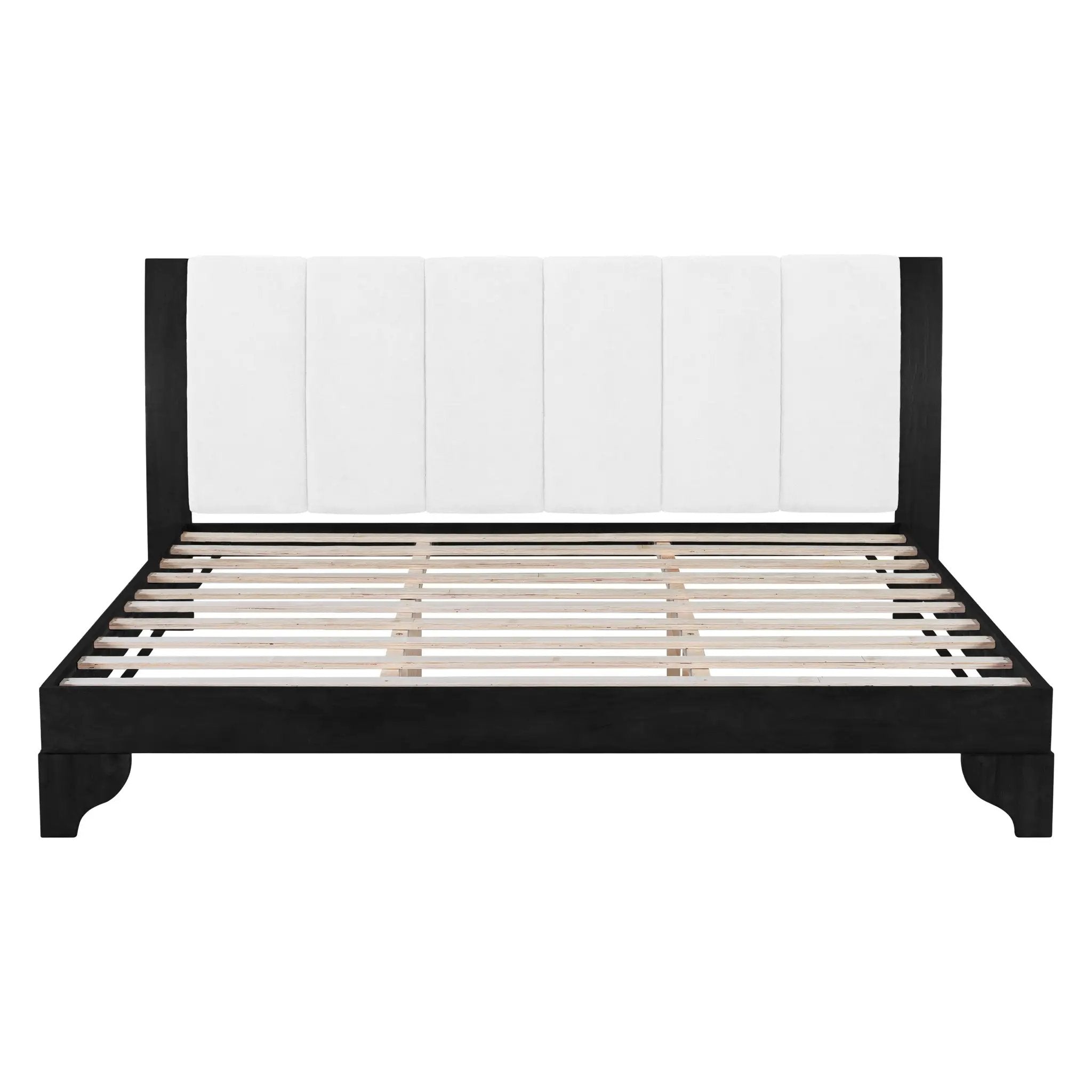 King Size Bed Frame Black and White by HouseOfZazla