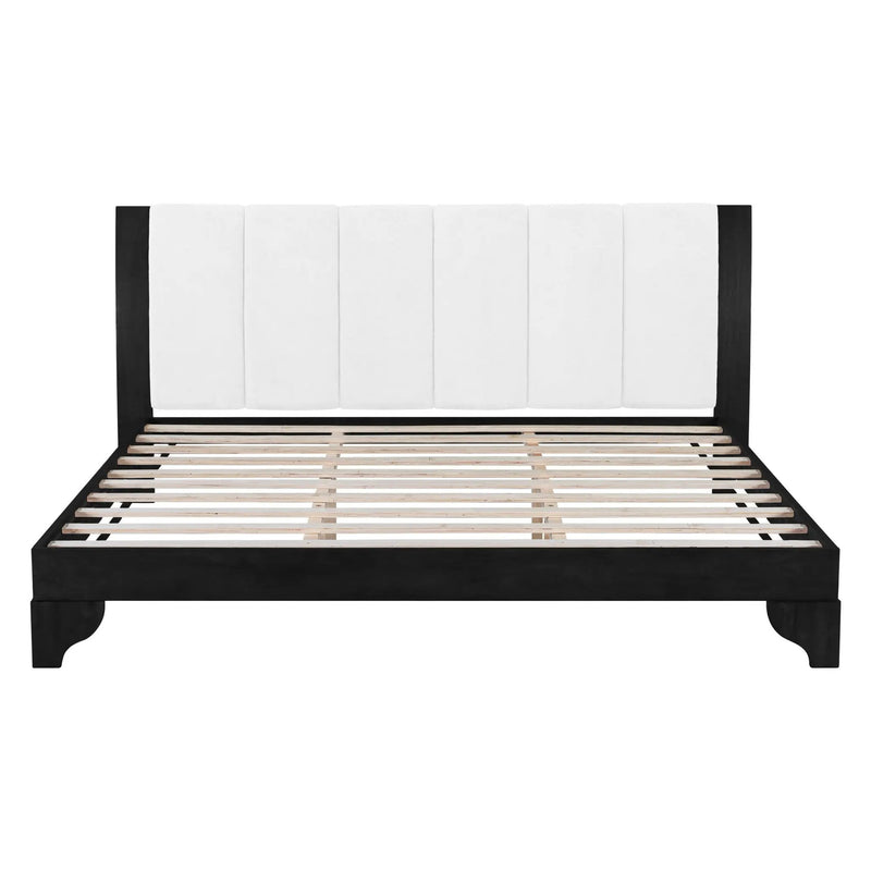 King Size Bed Frame Black and White by HouseOfZazla