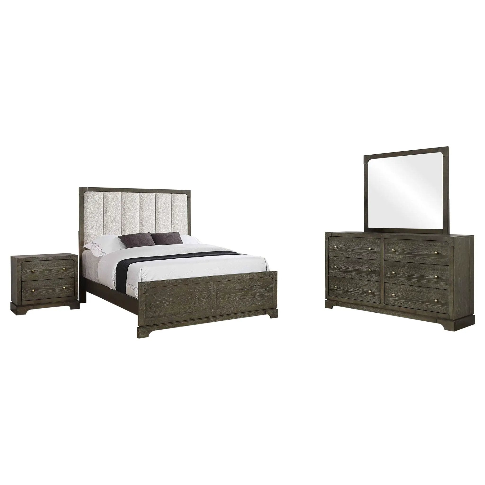 Gran Park 4-piece Queen Bedroom Set Dark Cocoa by Unique Piece Furniture