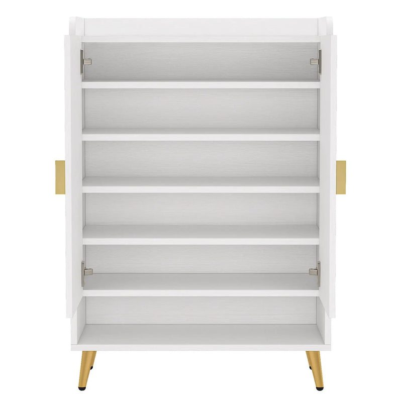 Shoe Cabinet With Doors, 7 Tier Storage Organizer