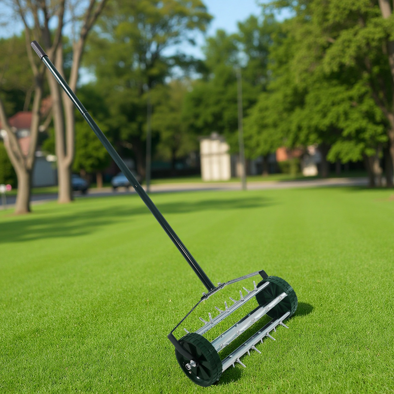 Heavy Duty Rolling Lawn Aerator by HouseOfZazla