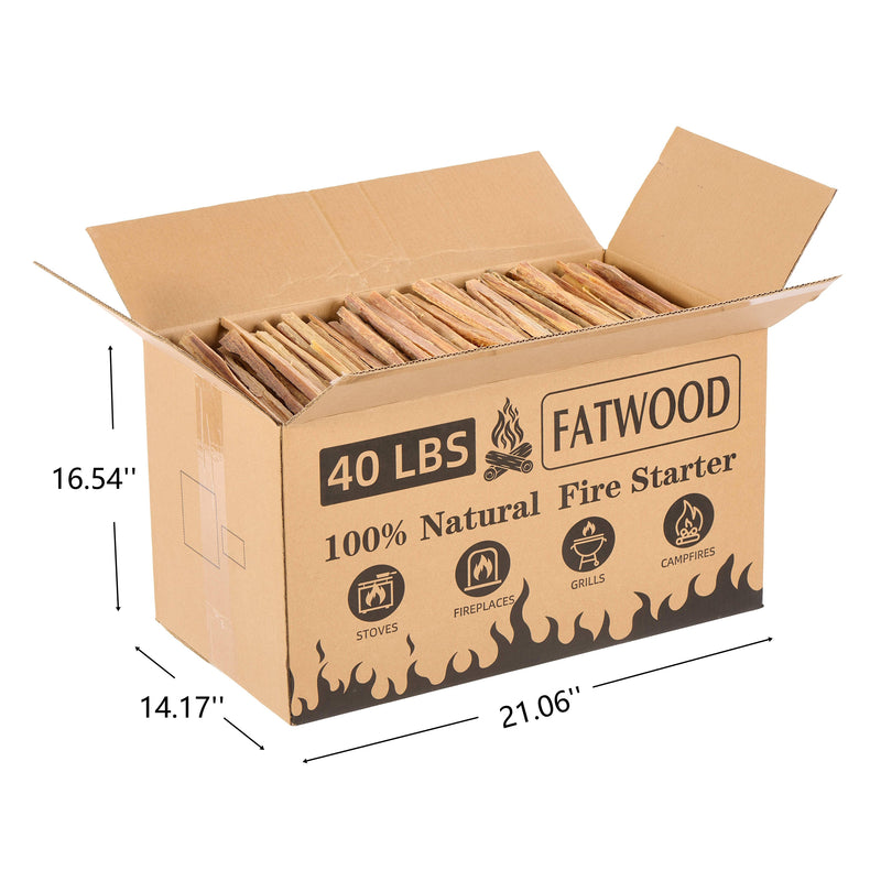 40 Lbs Fatwood Fire Starter Sticks by HouseOfZazla