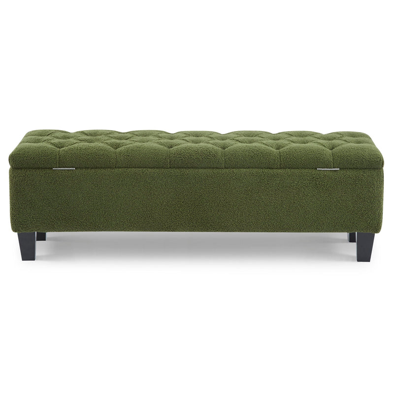 Ottoman Bench & Storage - Green by HouseOfZazla