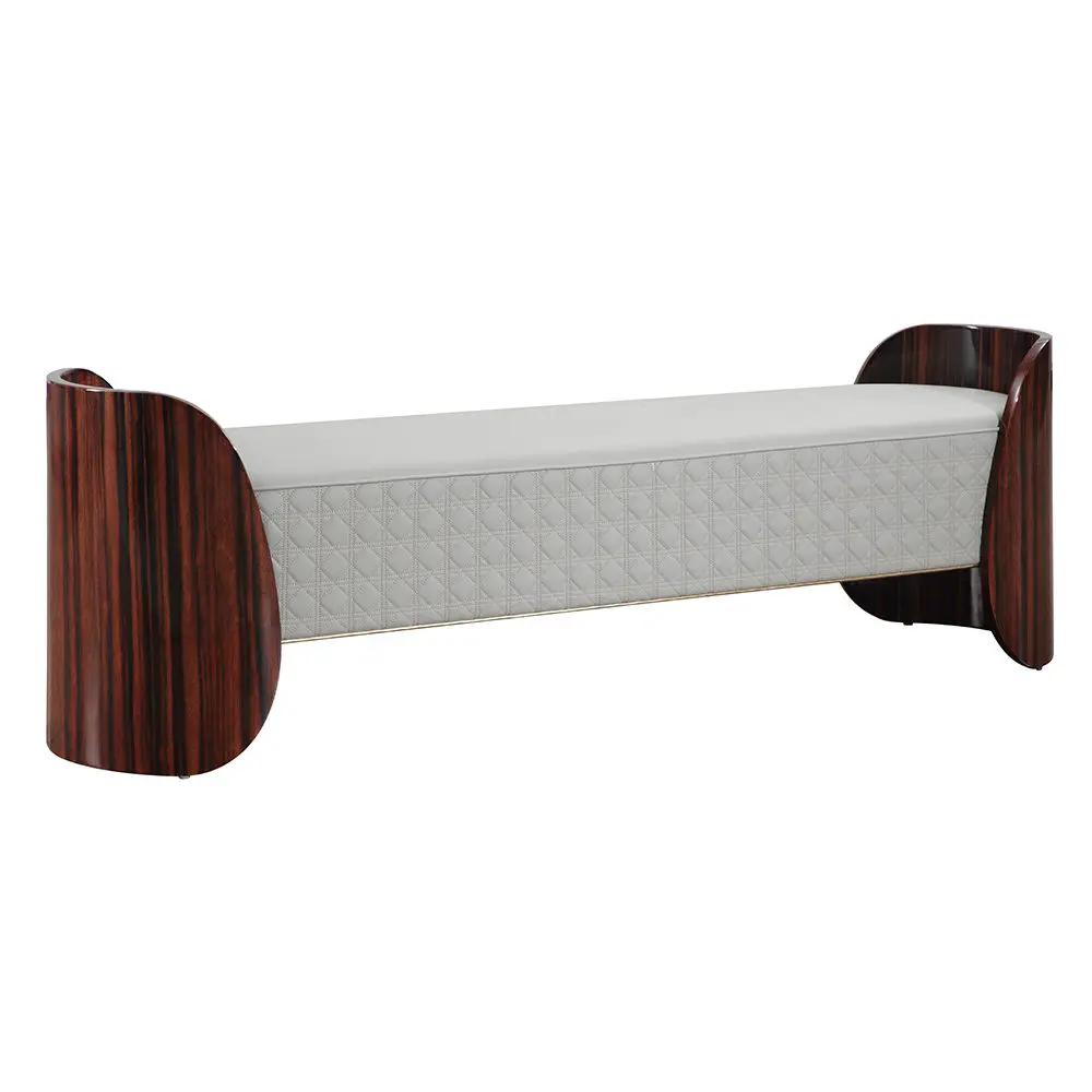 Jamonica - Bench - Gray & Dark Brown by Unique Piece Furniture