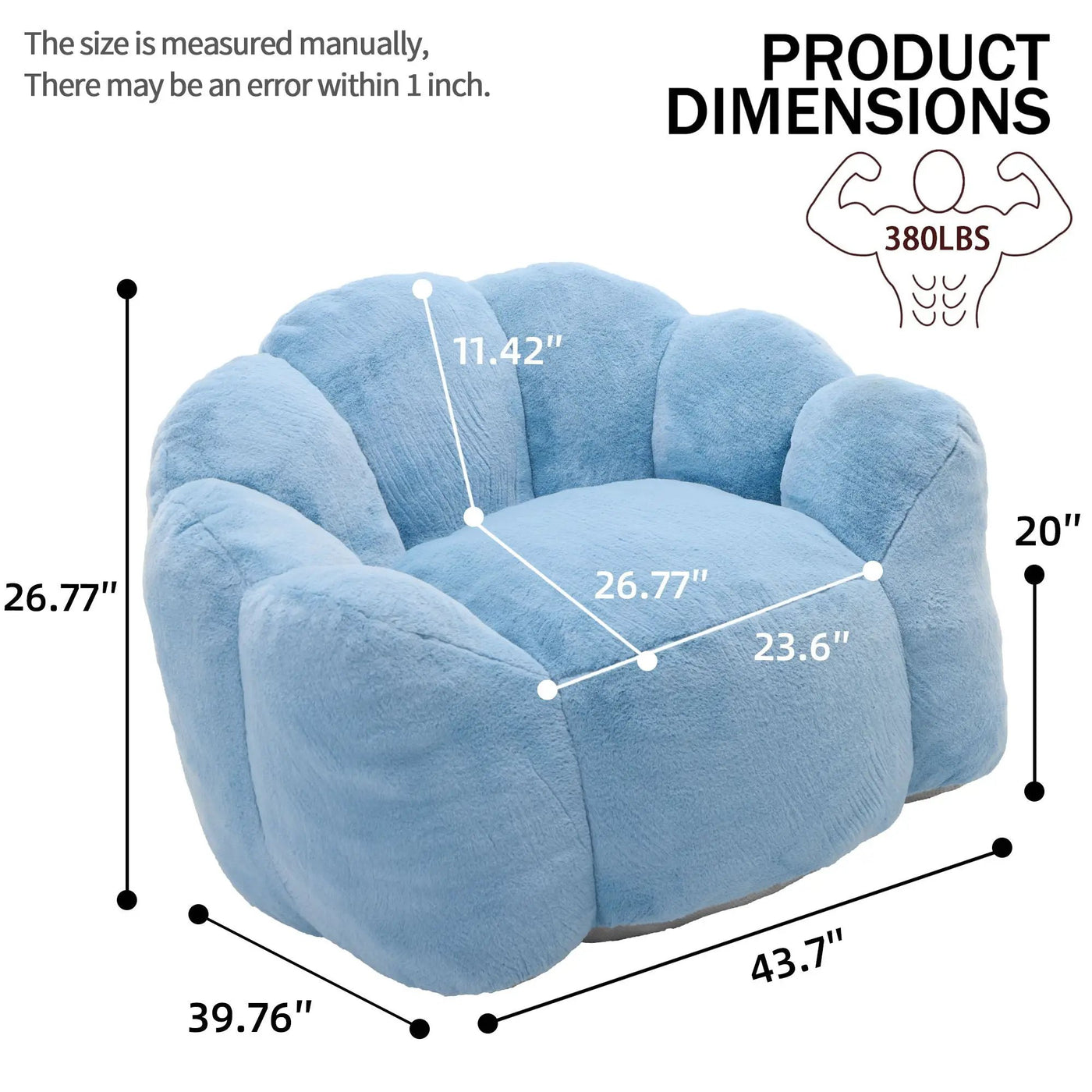 Lotus Style Compression Sofa With Pull Ring by Unique Piece Furniture