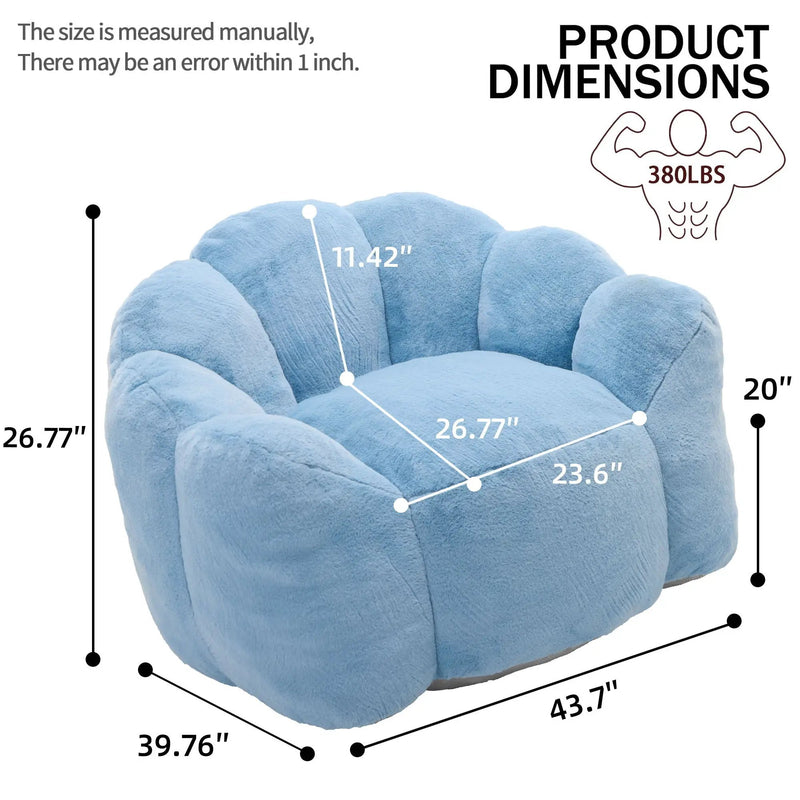Lotus Style Compression Sofa With Pull Ring by Unique Piece Furniture
