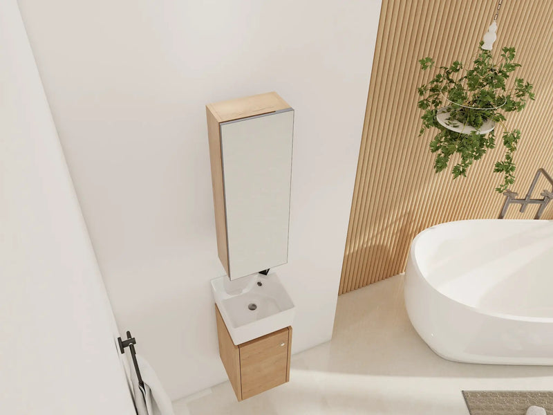 10'' Bathroom Mirror Cabinet with Storage by HouseOfZazla