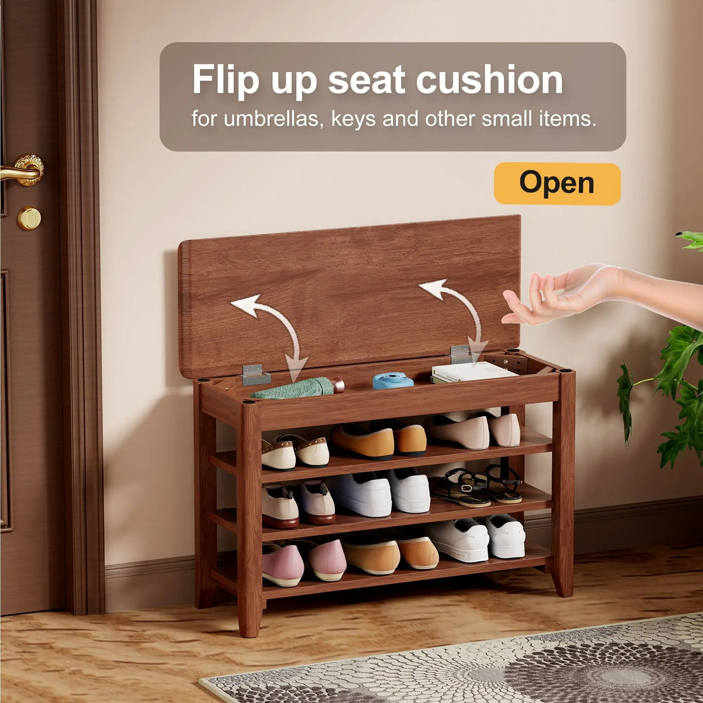 Multi Functional Double Layer Shoe Stool by HouseOfZazla