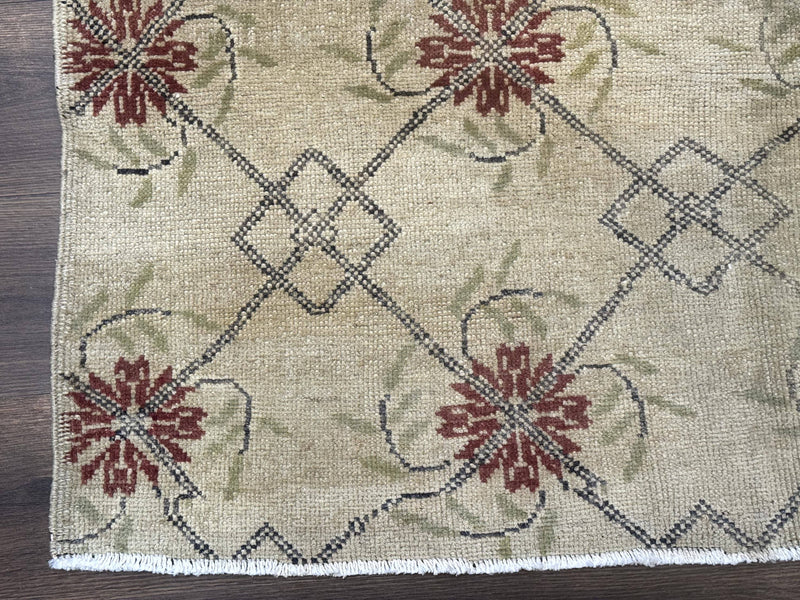 Turkish Rug 5x6, Oushak Carpet, Beige by Jewel Rugs