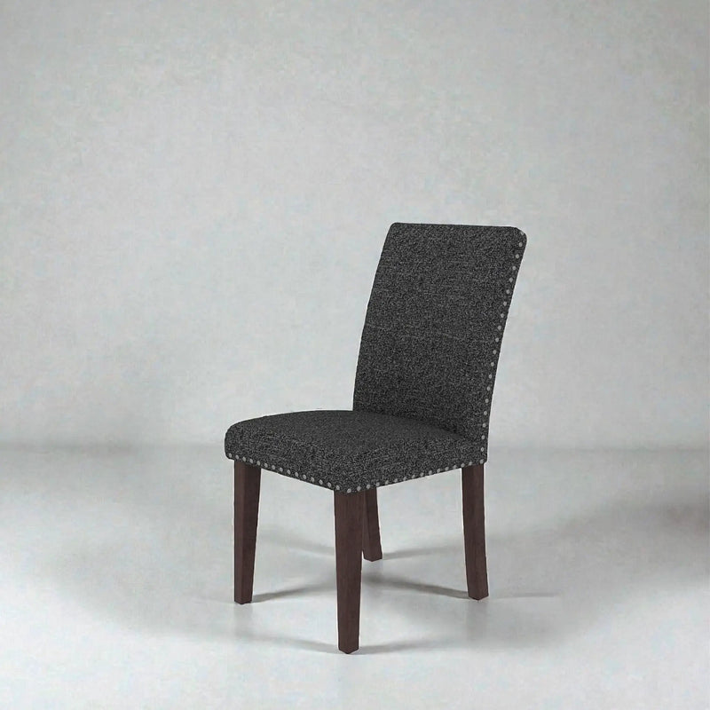 Upholstered Dining Chair With High Back Design (Set of 2)