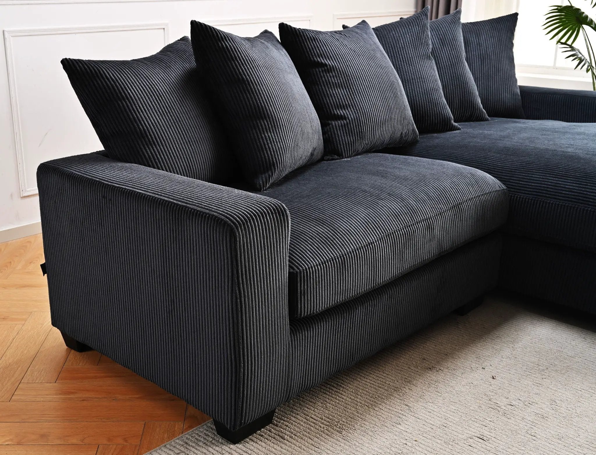 Luxe - Oversized 2 Piece Sectional Couches For Living Room, L Shaped Sofa With Chaise by HouseOfZazla