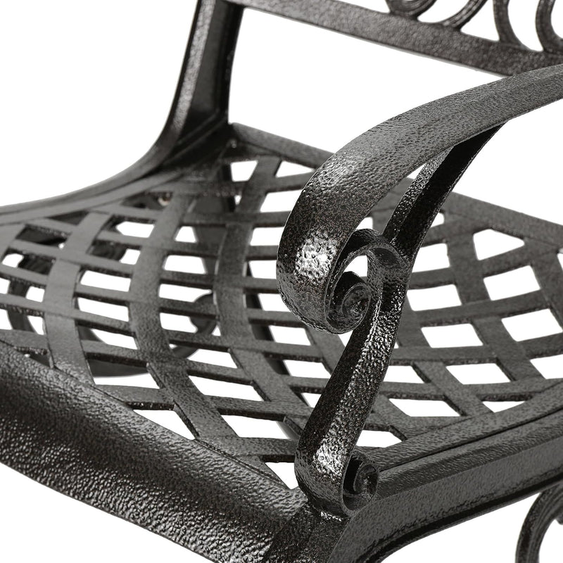 Ravenna 6-Person Metal Patio Dining Set with Rectangular Table by HouseOfZazla