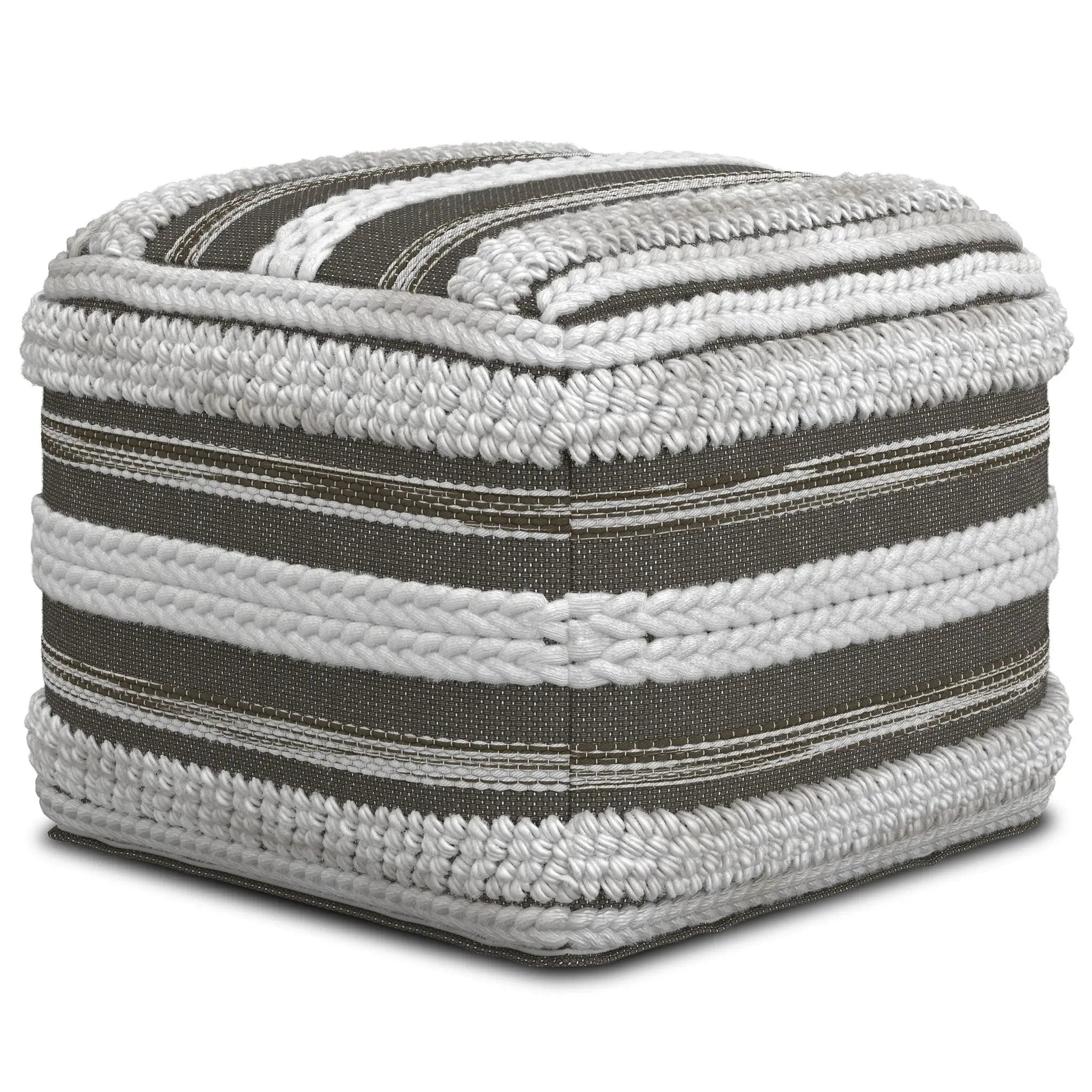 Sommer - Handcrafted Square Pouf by Unique Piece Furniture