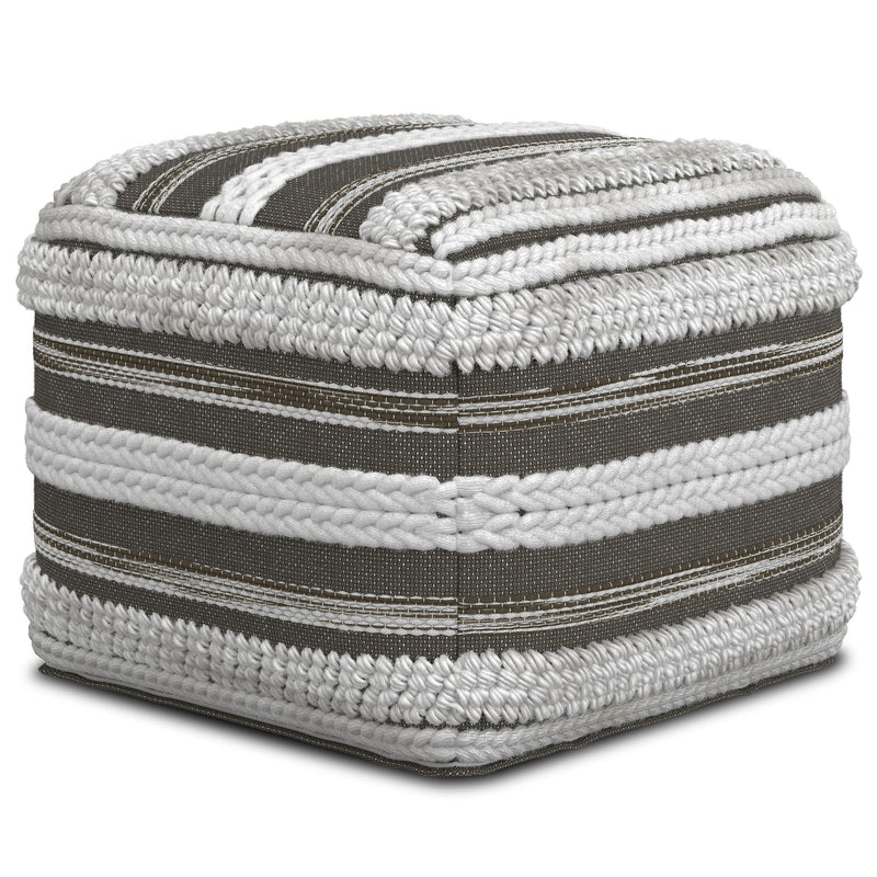 Sommer - Handcrafted Square Pouf by HouseOfZazla