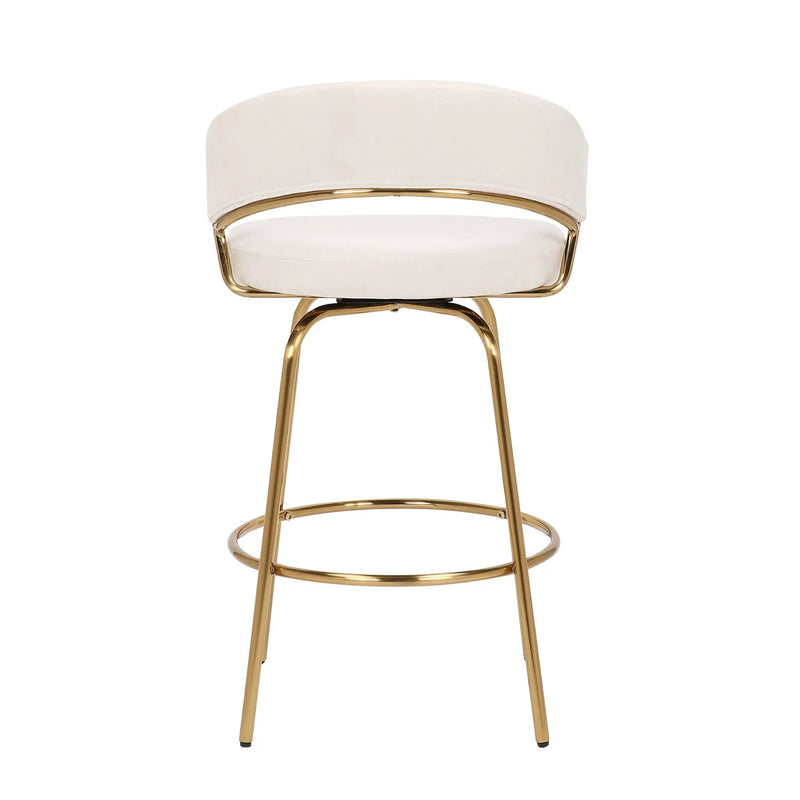 Jie - Glam Fixed Height Counter Stool (Set of 2) by HouseOfZazla