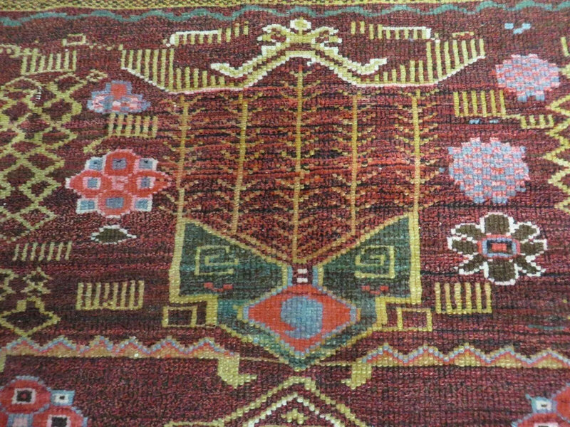 4' X 6' Antique Handmade Caucasian Shirvan Russian Armenian Wool Rug Colorful by Jewel Rugs