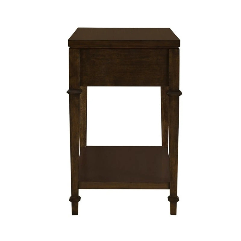 Kenna - Nightstand With Storage - Dark Coffee by HouseOfZazla