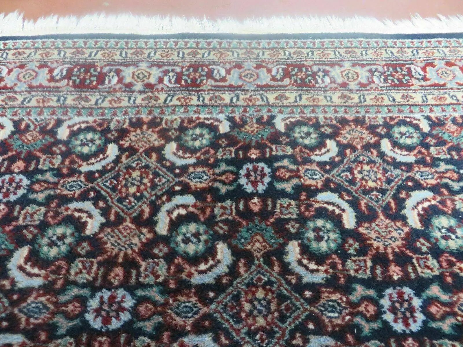 4' X 6' Vintage Handmade Indian Amristar Wool Rug Carpet Nice by Jewel Rugs