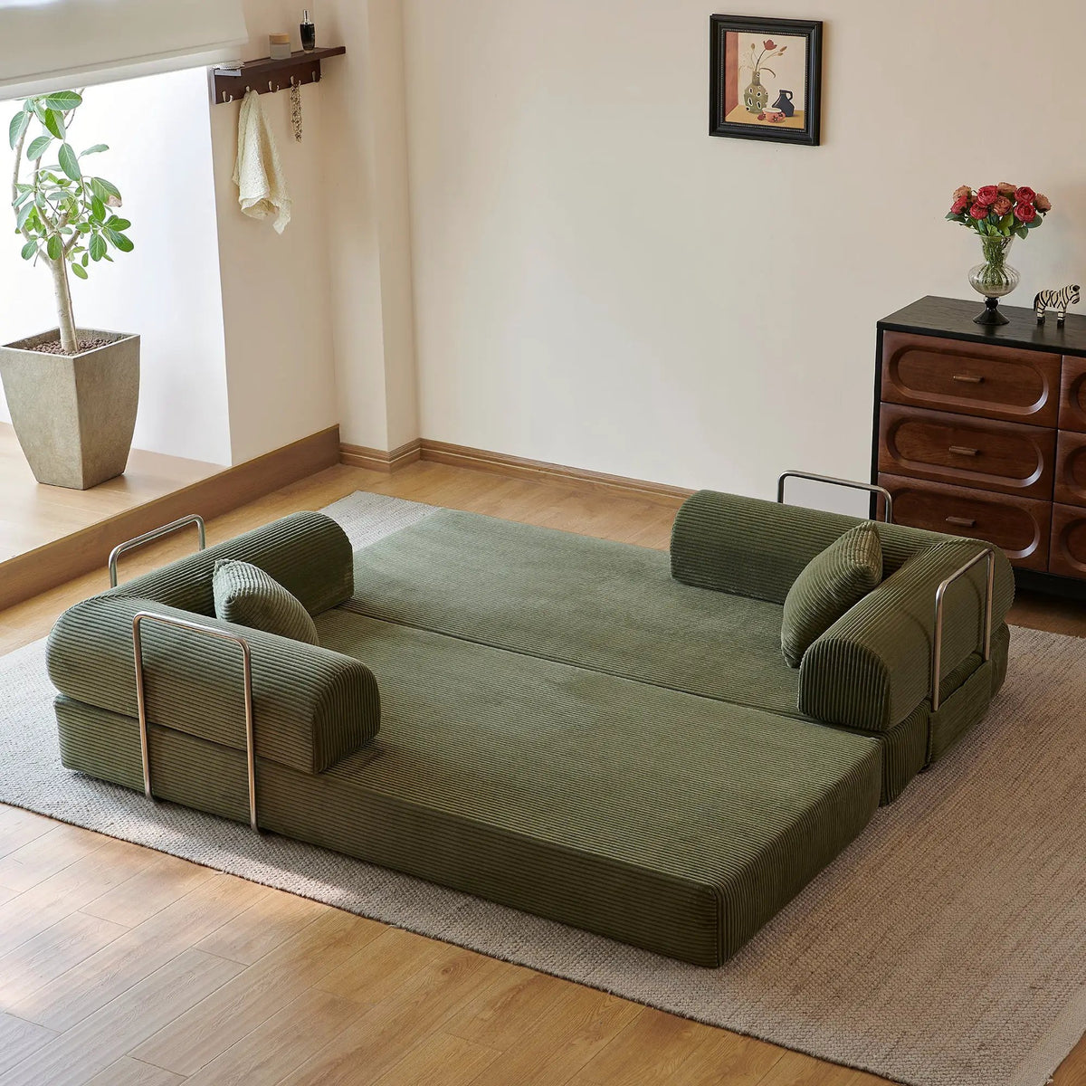 78.8" Compression Sofa - Convertible Floor Sofa Bed by HouseOfZazla