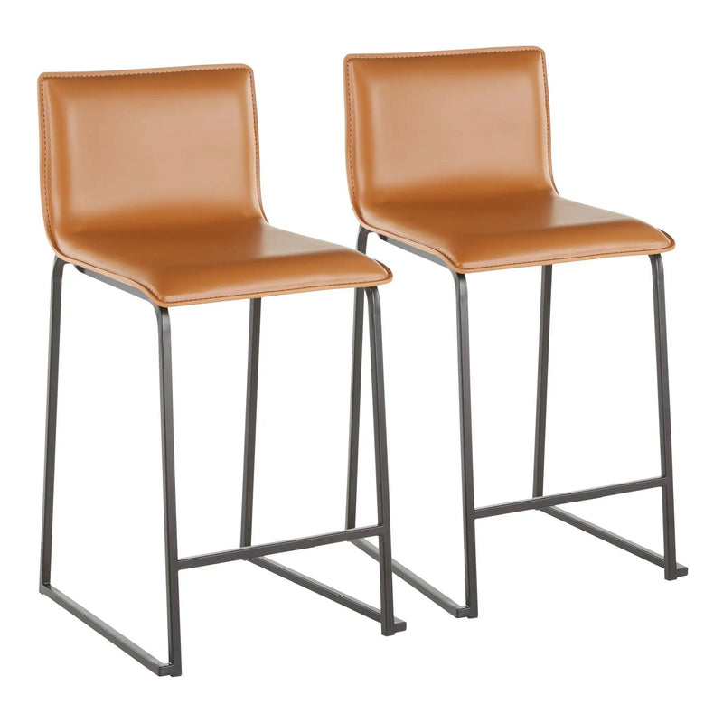 Mara - Upholstered Contemporary Counter Stool (Set of 2) by HouseOfZazla
