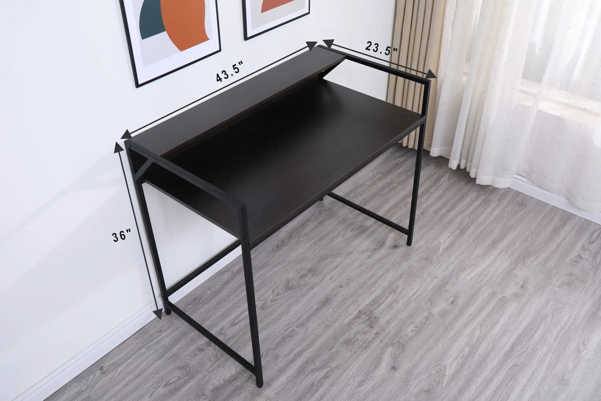 Console Table Narrow Modern Entryway Table Small Behind Couch Table Skinny Sofa Table Hallway Table For Living Room - Black by HouseOfZazla