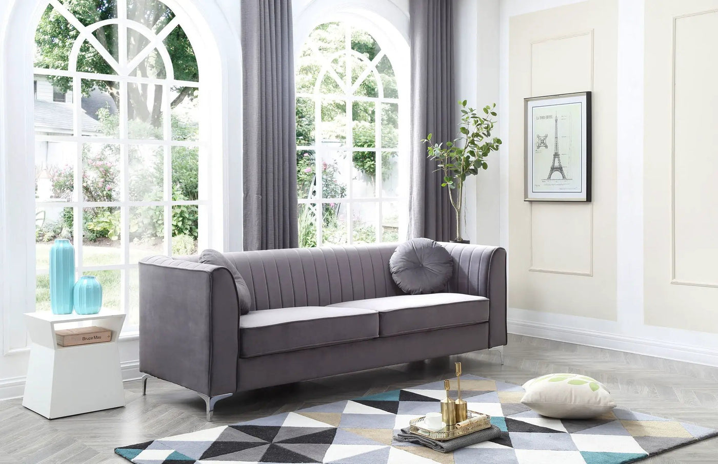 Delray - Micro Suede Sofa by HouseOfZazla