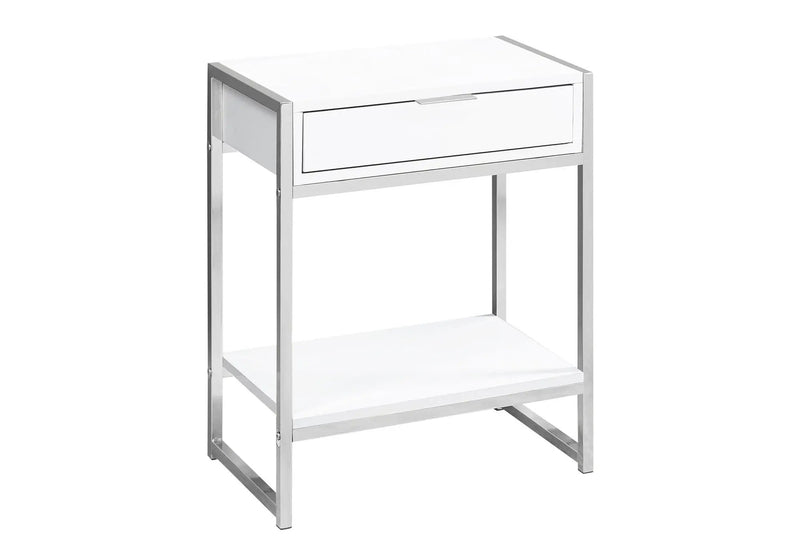 Accent Side Table, Storage Drawer, Spacious Tabletop by HouseOfZazla